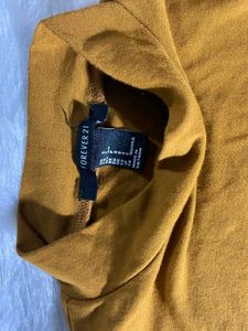 Forever 21 Mustard Jumpsuit