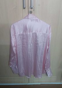 Pink Satin Shirt