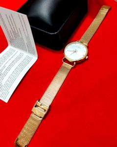 🆕 Gold-Tone⚡Mesh Watch ⌚ For Pretty Women &amp; Girls