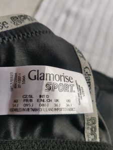 GLAMORISE Black Sports Bra