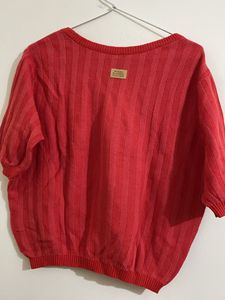 Red Cropped UCB sweater