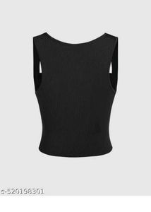 Chic Black Crop Top