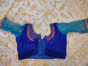 Blue Festive Blouse