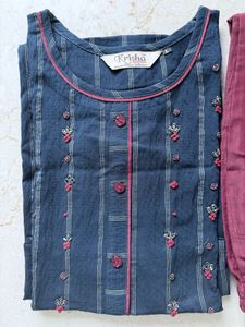 Sequins Work Kurta Set