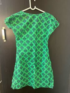 Green Printed Kurti