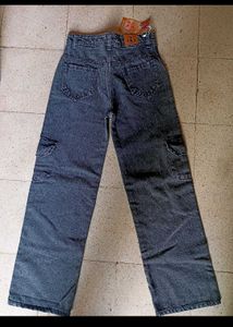 Charcoal Cargo Jeans