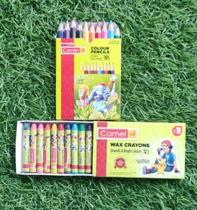 Combo Small Pack For Kids Camlin Crayons &amp; Colour Pencils