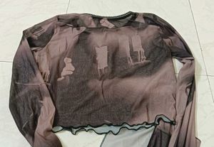 mesh crop top