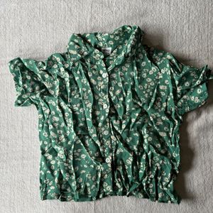Vero Moda Green Boxy I Shirt