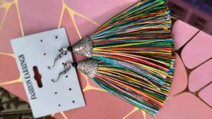 Rainbow Tassel Fashion Earrings