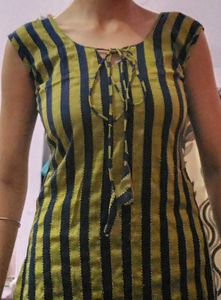 Striped Green Kurta