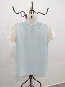 Cute Blue &amp; Lace Top