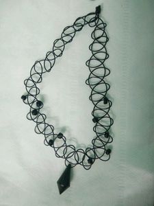 Black Stretchable Choker Neckpiece