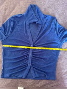 Blue Long Sleeve Top