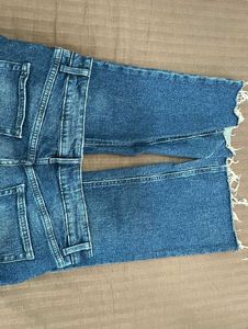 Westside Distressed Hem Denim Jeans