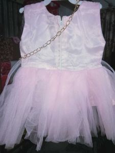Pink Sequin Tulle Party Dress
