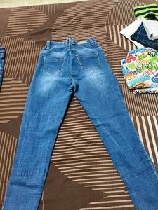 Ripped High-Waisted Jeans