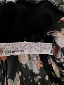 ZARA Ruffled Print Dress