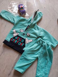 Cute Panda Warm Hoodie Set for 6-16 month baby