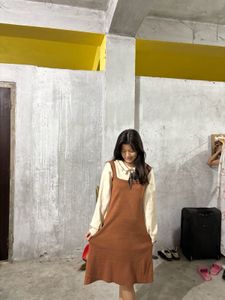Brown Bow Sweater