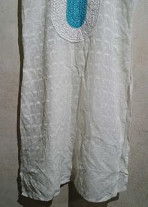 A White Chikankari Kurti