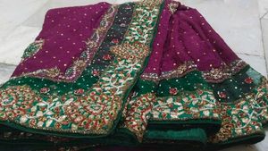 Very Heavy Work Saree