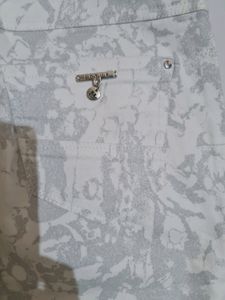 White &amp; Grey Shaded Slim-fit Jeans