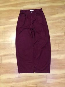 Maroon Wide Leg Pants