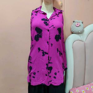 💖 Bold Magenta Abstract Print Blouse! 💖