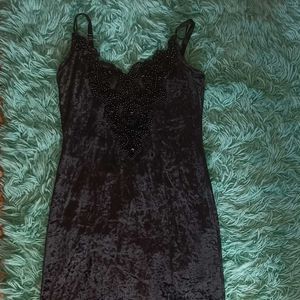 Vintage Velvet Mini Dress