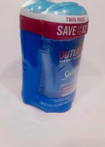 Secret Outlast Twin Pack Under Arm Roll On Deo