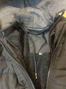Black Puffer Jacket with Hood