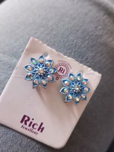 Blue Stud Earrings