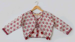 Patterned Sleeveless kurti