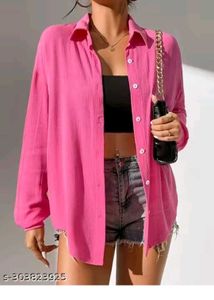 Pink Oversized Shirt