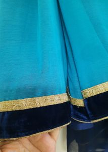 PATLI PALLU SAREE IN BLUE SHADES