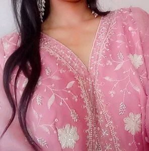 Latest Handwork Wedding Heavy Indo Western Dress