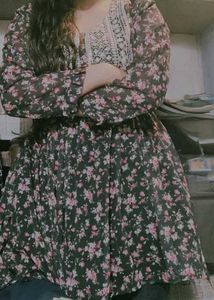 Multicolour Peplum Top 🖤