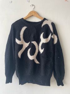Black & White Patterned Sweater
