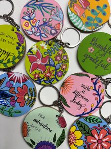 Yoga-Themed Painted Decorations