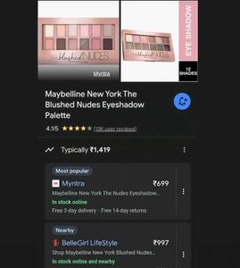 Maybelline Nude Eyeshadow