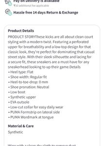 Orignal Puma White Sneakers