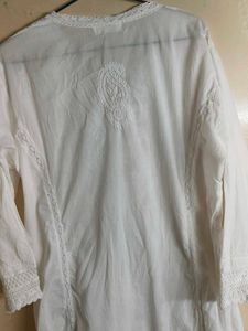 White Chikankari Kurta