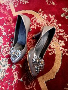 Grey Partywear Heels