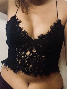 Zara Sexy Black Lace Cami/Blouse/Top 🖤