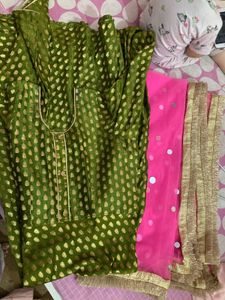Anarkali kurta dupatta set