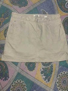 OOS Beige Mini Skirt