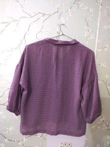 Beautiful Top With A Little Puffed Sleeves.