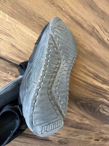 Puma Black Slip-On Sneakers