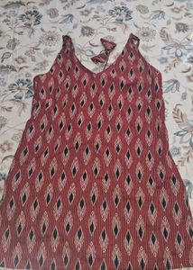 Red Printed Kurti